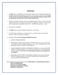 Kentucky Health SPA Registration Statement Application - Kentucky, Page 2