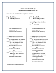 Kentucky Health SPA Registration Statement Application - Kentucky, Page 3