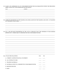 Form A-2 Business Opportunity Annual Registration Statement - Kentucky, Page 3