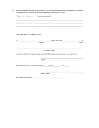 Form A-1 Determination of Registration for Sale of Business Opportunity - Kentucky, Page 4