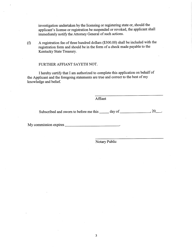 Mail Order Contact Lens Seller Registration Form - Kentucky, Page 3
