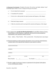 Form DA-1 Debt Adjuster Registration Statement - Kentucky, Page 5