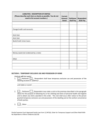 Form 12.947(D) Order for Temporary Support and Other Relief With No Dependent or Minor Child(Ren) - Florida, Page 3
