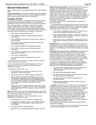 Document preview: Instructions for Form W-9 Substitute Form - Massachusetts