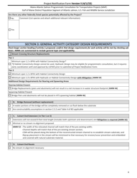 Project Notification Form - Maine, Page 4