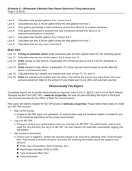 Instructions for Schedule D Monthly Wholesaler Beer Report - North Dakota, Page 4
