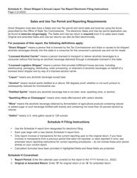 Instructions for Schedule H Direct Shipper&#039;s Annual Beer Tax Report - North Dakota, Page 2