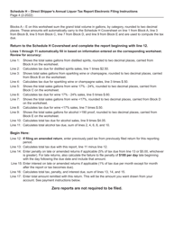 Instructions for Schedule H Direct Shipper&#039;s Annual Beer Tax Report - North Dakota, Page 4