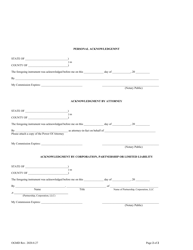 Cash Bond Collateral Assignment - New Mexico, Page 2