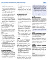 Instructions for Form 40, SFN28740 Corporation Income Tax Return - North Dakota, Page 7