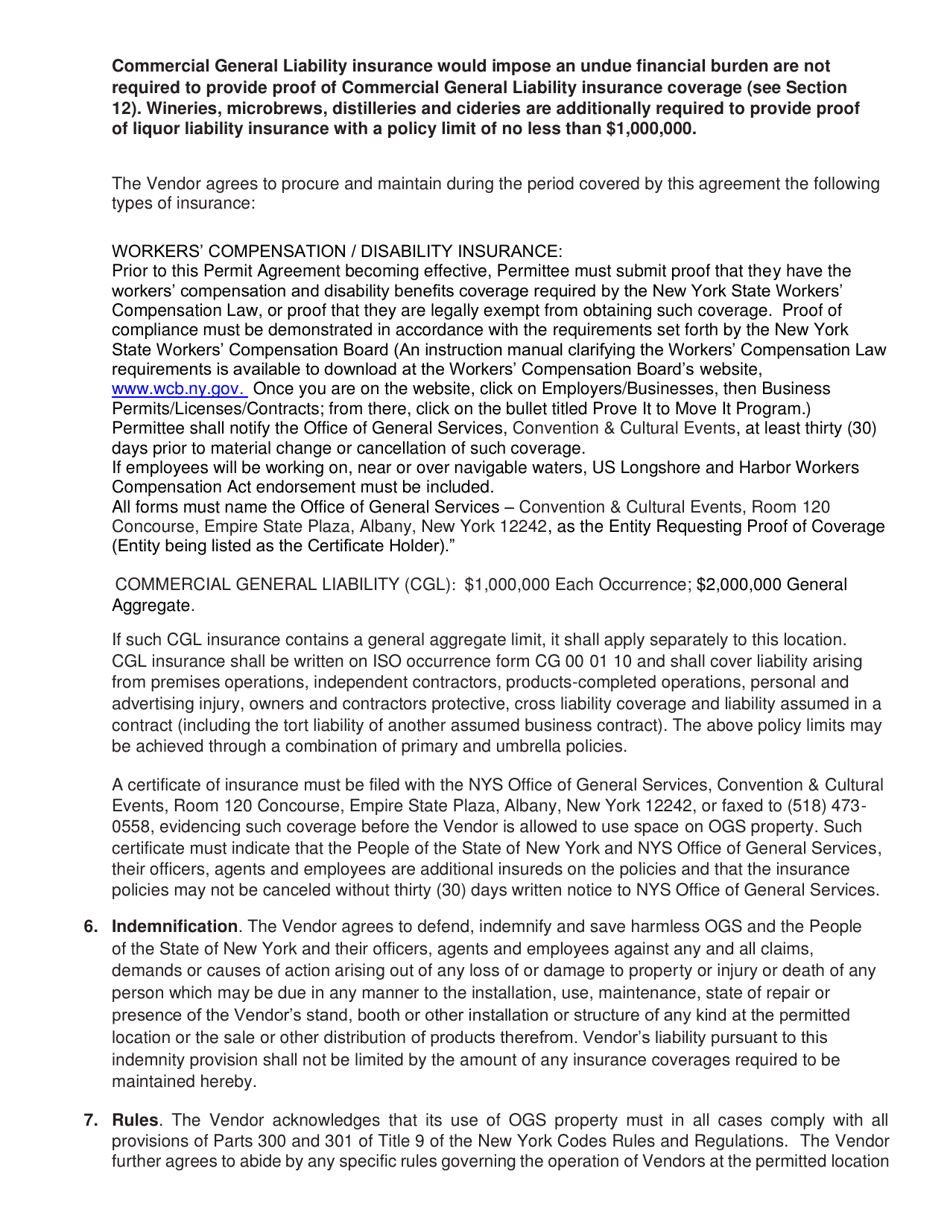 Permit Agreement - New York, Page 3