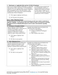 Feho Worksheet of Individualized Assessment for Credit Policy - New York, Page 6