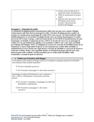 Feho Worksheet of Individualized Assessment for Credit Policy - New York (Italian), Page 3