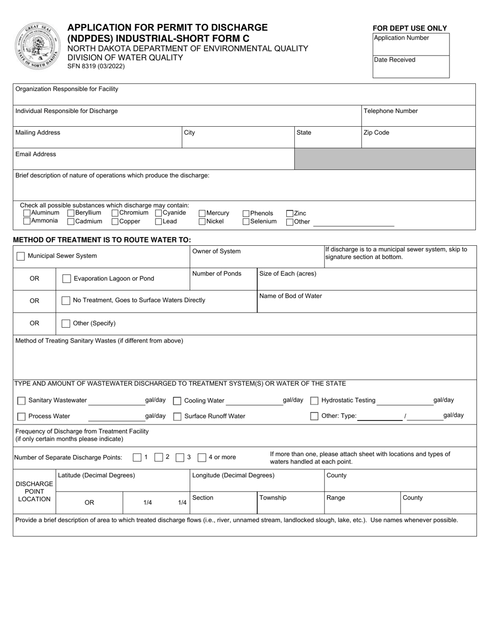 Form C (SFN8319) - Fill Out, Sign Online and Download Fillable PDF ...