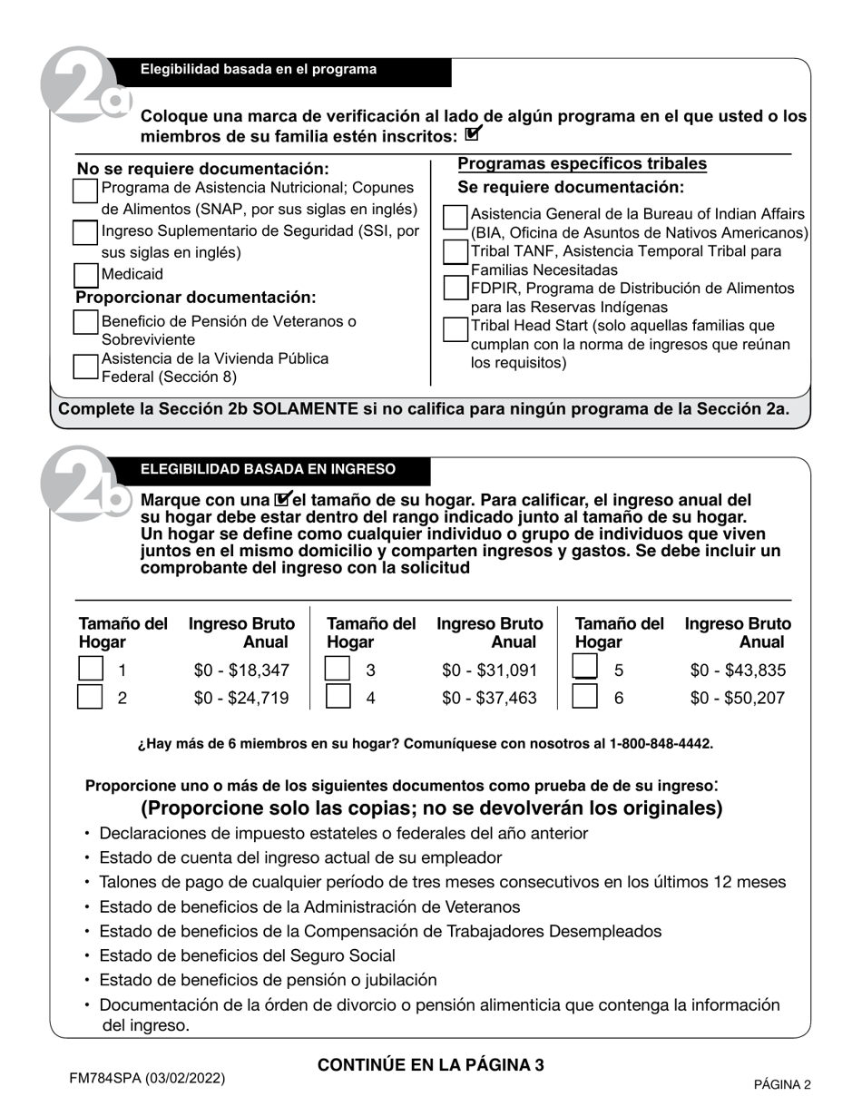 Formulario Fm784spa Fill Out Sign Online And Download Fillable Pdf Oregon Spanish 6694