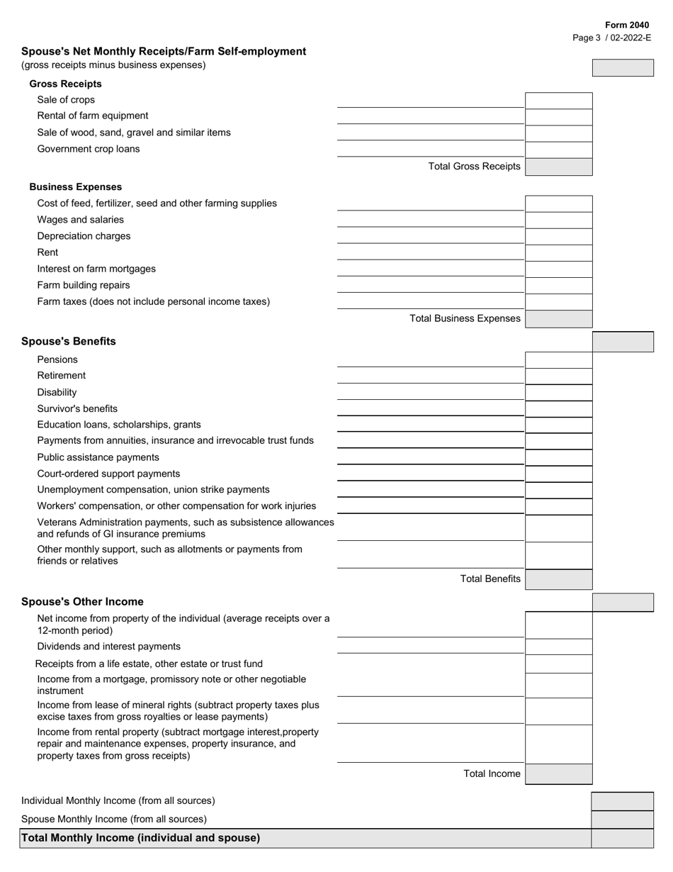 Form 2040 Cmpas Co-pay Worksheet - Texas, Page 3