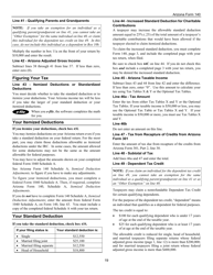Instructions for Arizona Form 140, ADOR10413 Resident Personal Income Tax Return - Arizona, Page 19
