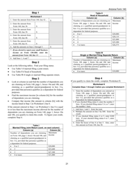Instructions for Arizona Form 140, ADOR10413 Resident Personal Income Tax Return - Arizona, Page 21