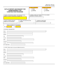 Form SF-271 Outlay Report and Request for Reimbursement for Construction Programs