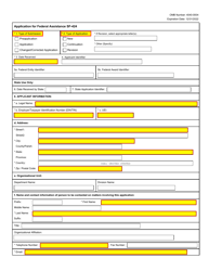 Form SF-24 Application for Federal Assistance