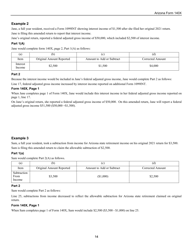 Instructions for Arizona Form 140X, ADOR10573 Individual Amended Income Tax Return for Forms 140, 140a, 140ez, 140nr and 140py - Arizona, Page 14