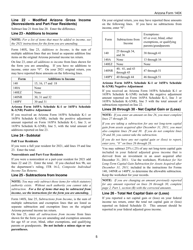 Instructions for Arizona Form 140X, ADOR10573 Individual Amended Income Tax Return for Forms 140, 140a, 140ez, 140nr and 140py - Arizona, Page 5