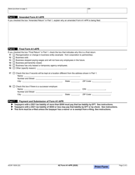 Arizona Form A1-APR (ADOR10939) Arizona Annual Payment Withholding Tax Return - Arizona, Page 2