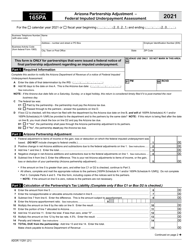 Arizona Form 165PA (ADOR11291) Credit for Qualified Facilities - Distribution to Shareholders of an S Corporation - Arizona