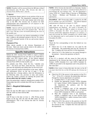 Instructions for Arizona Form 165PA, ADOR11291 - Arizona, Page 2