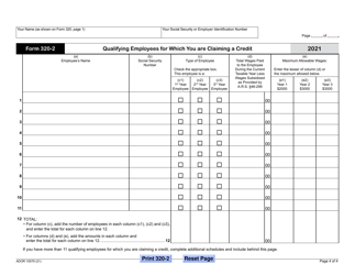 Arizona Form 320 (ADOR10579) Credit for Employment of TANF Recipients - Arizona, Page 4