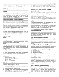 Instructions for Arizona Form 140EZ, ADOR10534 Resident Personal Income Tax Return (Ez Form) - Arizona, Page 4