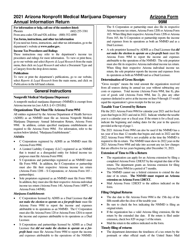 Document preview: Instructions for Arizona Form 99M, ADOR11362 Arizona Nonprofit Medical Marijuana Dispensary Annual Information Return - Arizona