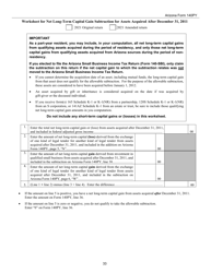 Instructions for Arizona Form 140PY, ADOR10149 Part-Year Resident Personal Income Tax Return - Arizona, Page 33