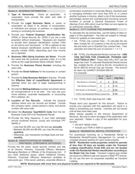 Form ADOR11186 Residential Rental Transaction Privilege Tax Application - Arizona, Page 5