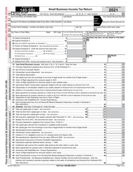 Document preview: Arizona Form 140-SBI (ADOR11400) Small Business Income Tax Return - Arizona