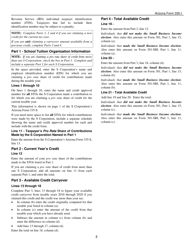 Instructions for Arizona Form 335-I, ADOR11239 Credit for Business Contributions by an S Corporation to School Tuition Organizations - Individual - Arizona, Page 2