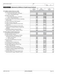 Arizona Form 120X (ADOR10341) Arizona Amended Corporation Income Tax Return - Arizona, Page 4