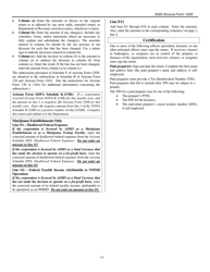 Instructions for Arizona Form 120X, ADOR10341 Arizona Amended Corporation Income Tax Return - Arizona, Page 11