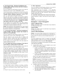Instructions for Arizona Form 140NR, ADOR10413 Nonresident Personal Income Tax - Arizona, Page 16