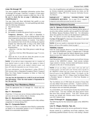 Instructions for Arizona Form 140NR, ADOR10413 Nonresident Personal Income Tax - Arizona, Page 7