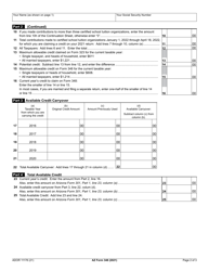 Arizona Form 348 (ADOR11178) Credit for Contributions to Certified School Tuition Organizations - Individuals - Arizona, Page 2