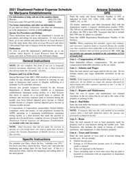 Instructions for Form ADOR11393 Schedule DFE Disallowed Federal Expenses for Marijuana Establishments - Arizona