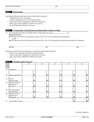 Arizona Form 345 (ADOR11149) Credit for New Employment - Arizona, Page 2