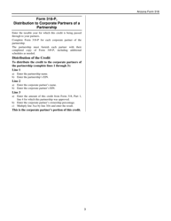 Instructions for Arizona Form 318, Arizona Form 318-P, ADOR10942, ADOR11325 - Arizona, Page 3