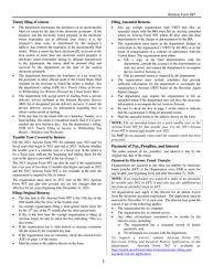 Instructions for Arizona Form 99T, ADOR10419 Arizona Exempt Organization Business Income Tax Return - Arizona, Page 2