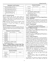 Instructions for Arizona Form 99T, ADOR10419 Arizona Exempt Organization Business Income Tax Return - Arizona, Page 8