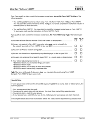 Arizona Form 140ET (ADOR10532) Credit for Increased Excise Taxes - Arizona, Page 2