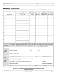 Arizona Form 165 (ADOR10343) Arizona Partnership Income Tax Return - Arizona, Page 3