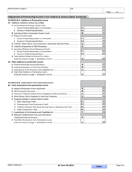 Arizona Form 165 (ADOR10343) Arizona Partnership Income Tax Return - Arizona, Page 4