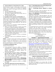Instructions for Arizona Form 165, ADOR10343 Arizona Partnership Income Tax Return - Arizona, Page 8